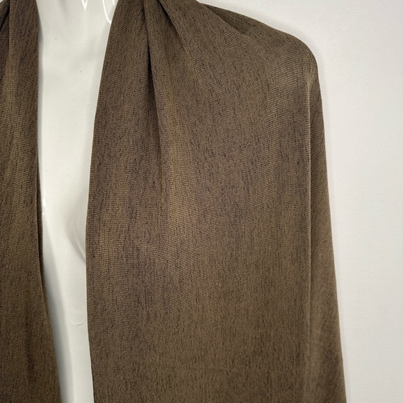 Papillon Vest Animal Print Brown Wrap Shawl Large - Picture 6 of 9